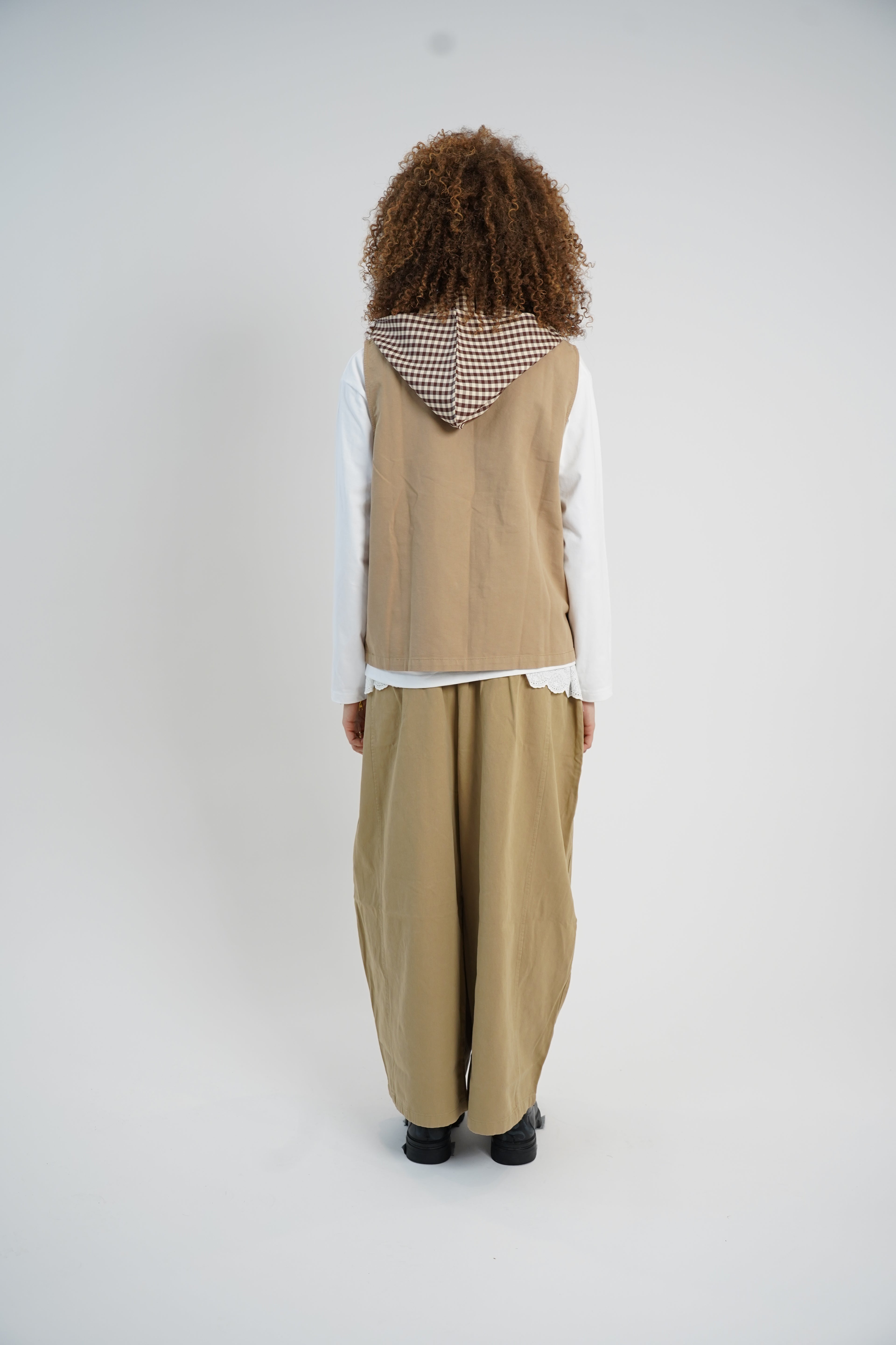 CAPUCHE CARREAUX MARRON