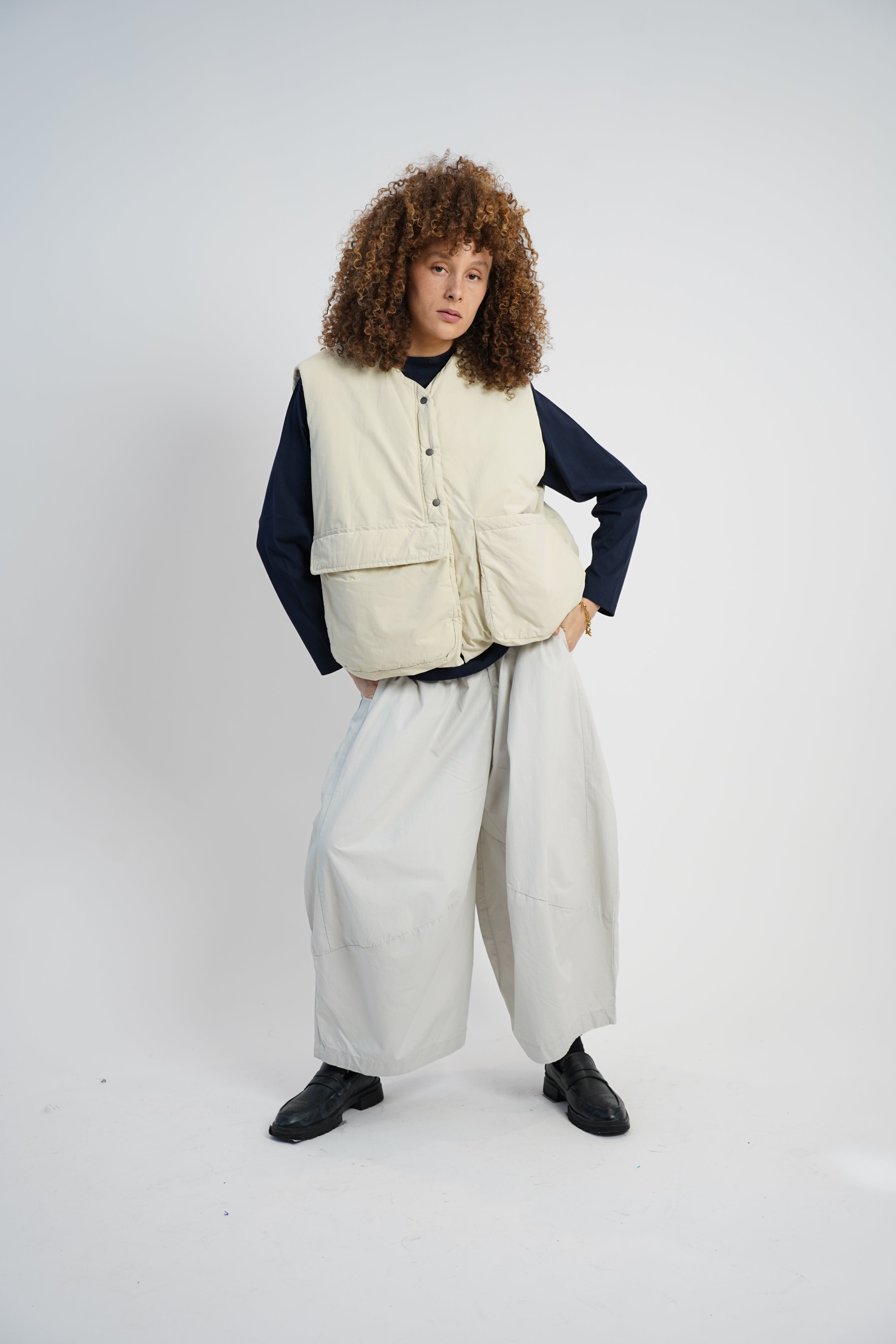 PANTALON BALLON TAUPE