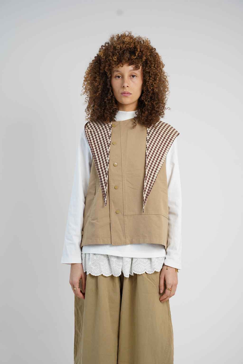 CAPUCHE CARREAUX MARRON